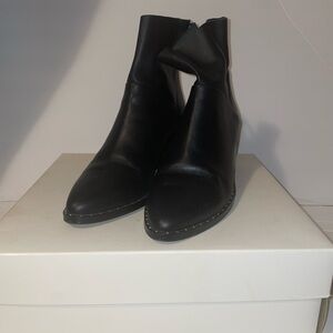 Treasure & Bond Sleek Black Ankle Booties
